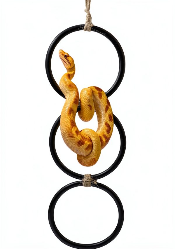 Snake Climbing Rings by pranovo Enrichment Toy for Ball Pythons 16in-1